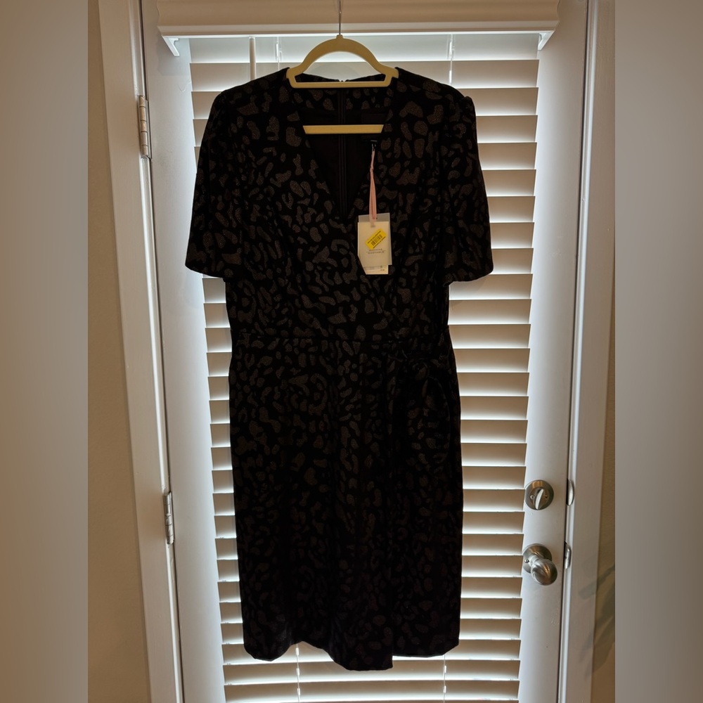 Alex Marie dress.  Black with gold Size  12